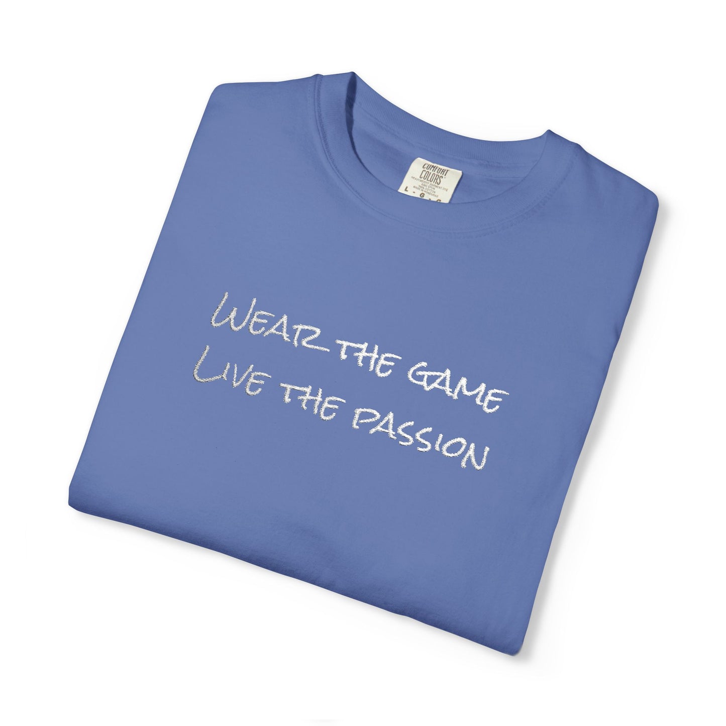 Live Football Embroidery Unisex T-shirt