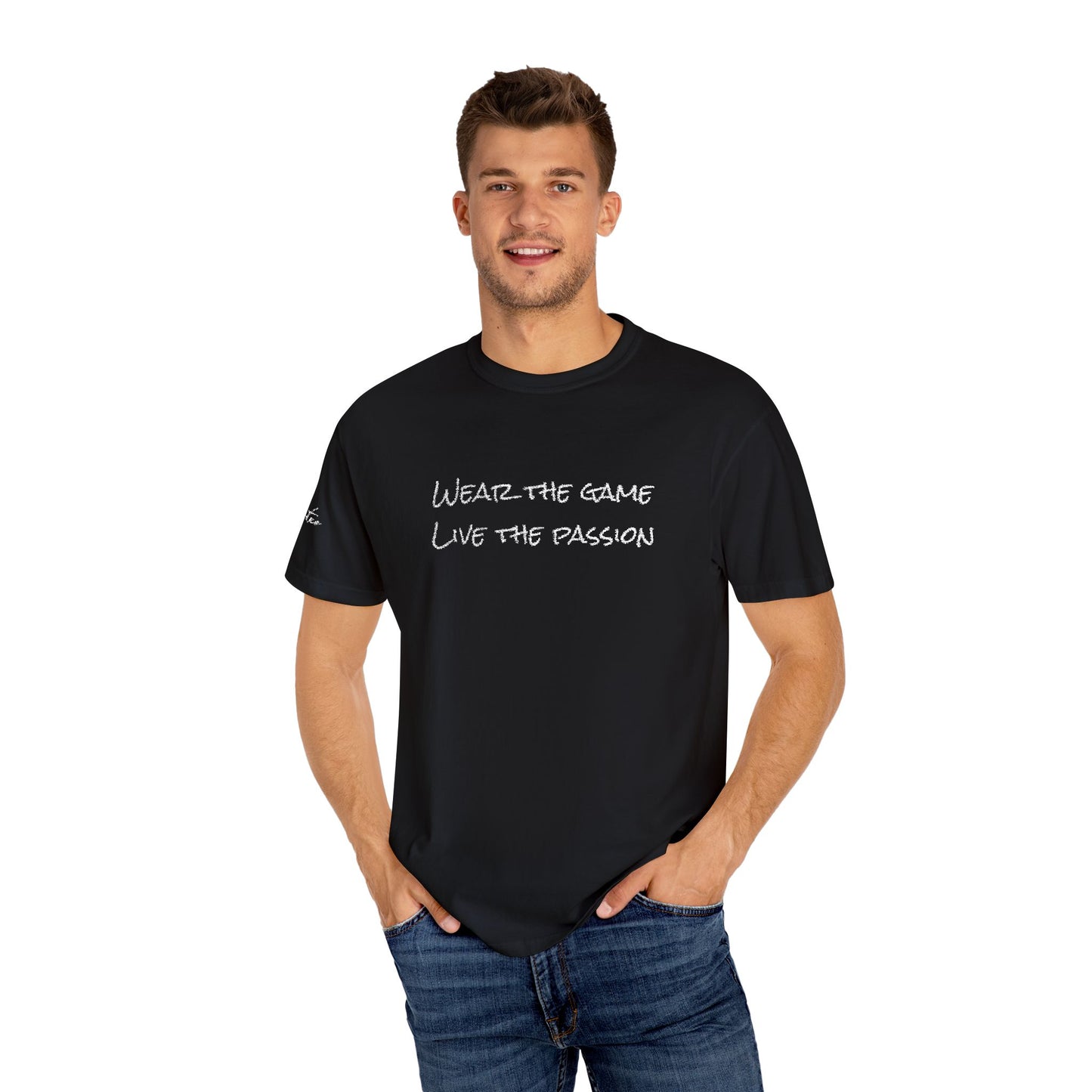 Live Football Embroidery Unisex T-shirt
