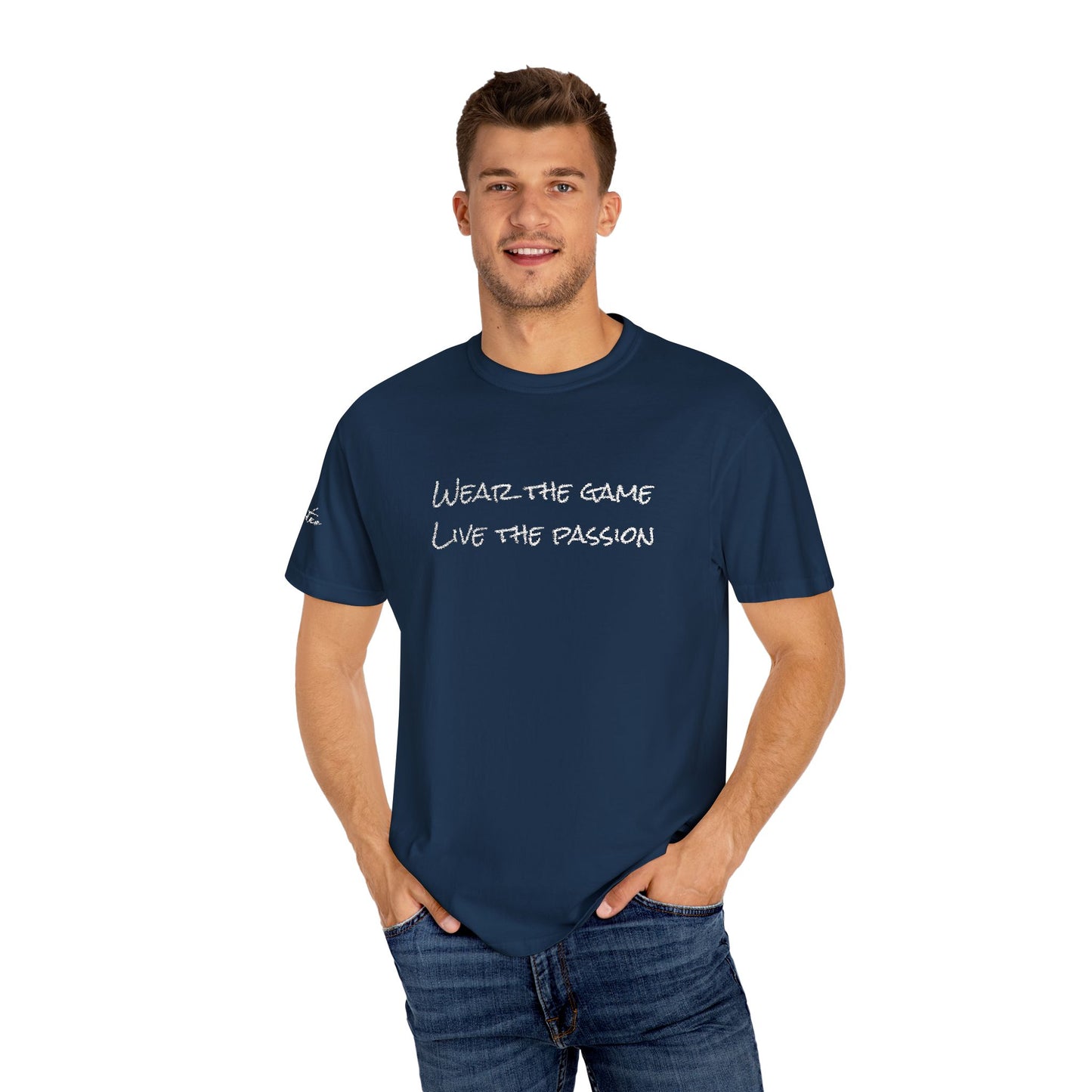 Live Football Embroidery Unisex T-shirt