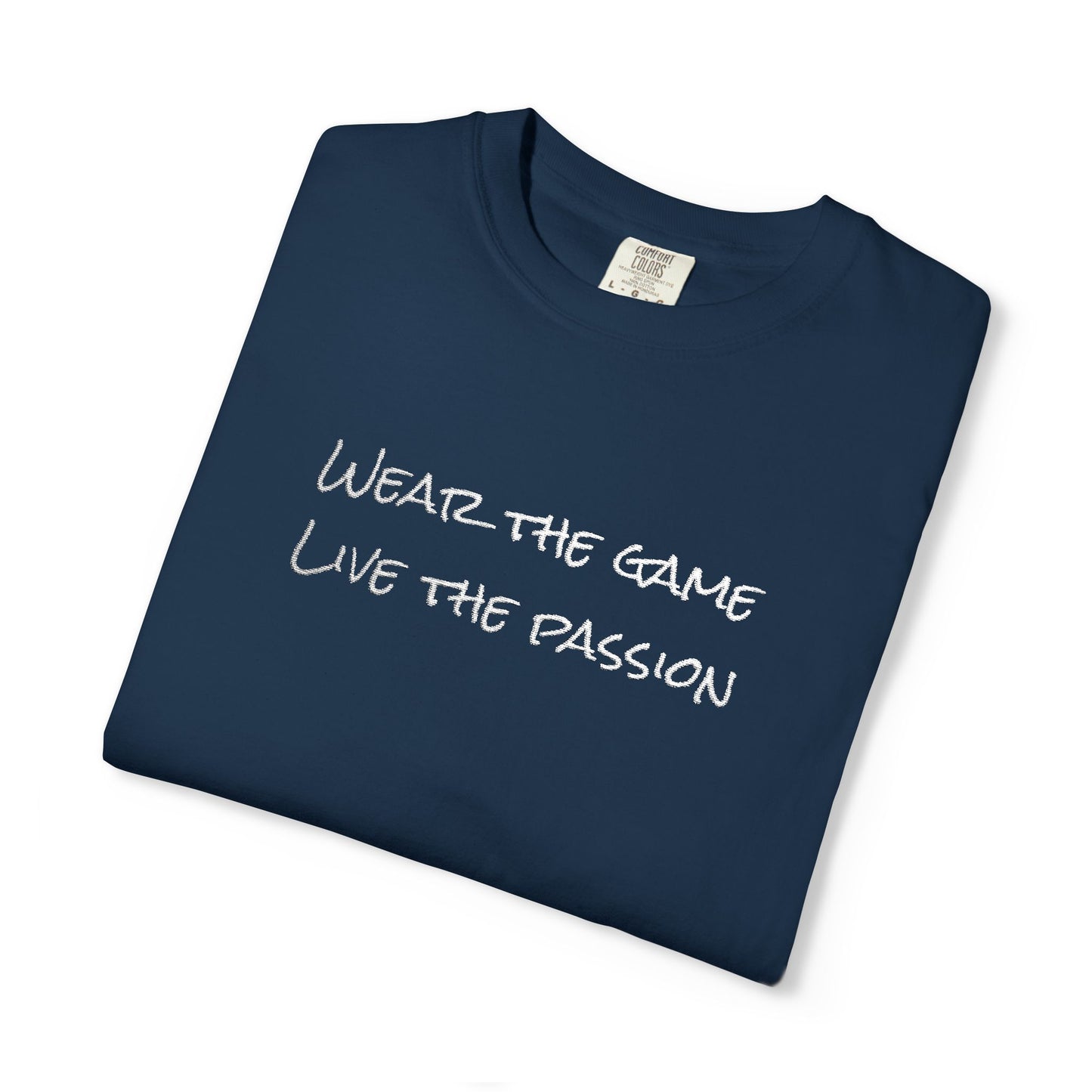Live Football Embroidery Unisex T-shirt