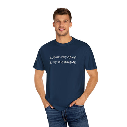 Live Football Embroidery Unisex  T-shirt